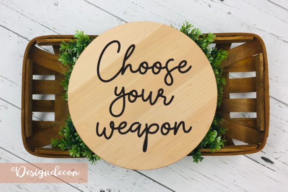 Choose Your Weapon Quote Lettering SVG: Graphics for Crafts