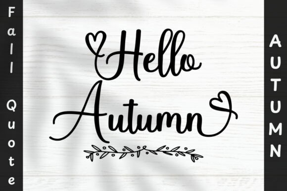 Hello Autumn SVG Graphics for Crafts