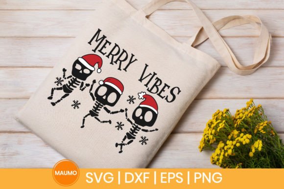 Merry Vibes Christmas SVG Quote: Graphics for Crafts & Brand Campaigns