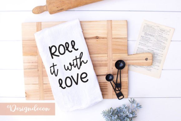 Roll It with Love Quote Lettering SVG: Graphics for Crafts & Joyful Branding
