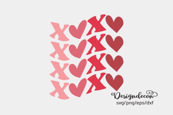 XOXO Retro Groovy Heart SVG: Graphics for Crafts